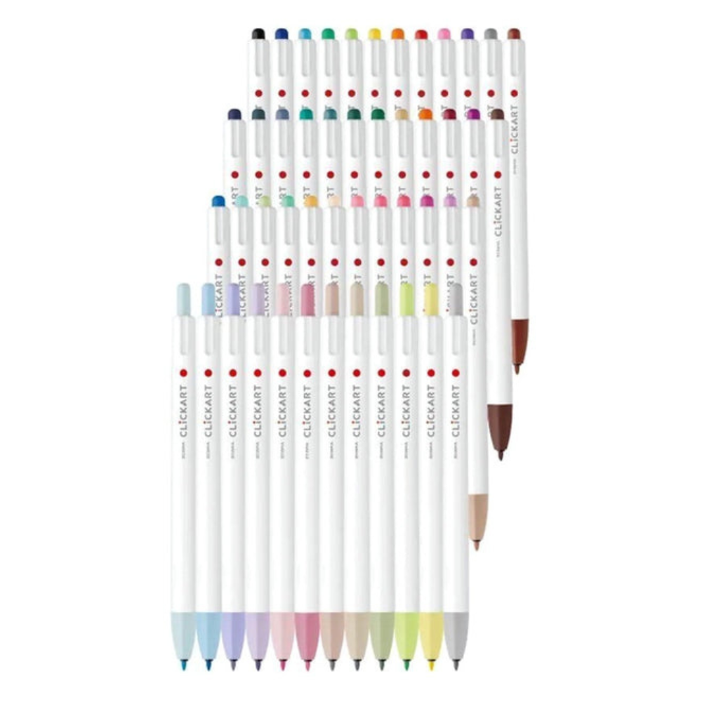 Zebra Clickart Click Sketch Pens - 48 Color Set