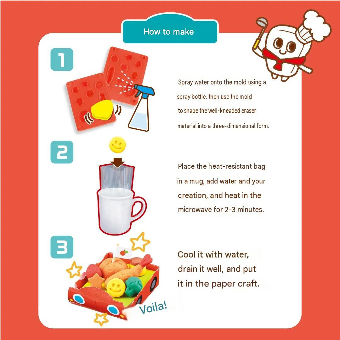 Kutsuwa Eraser Let's Make an Eraser - Restaurant