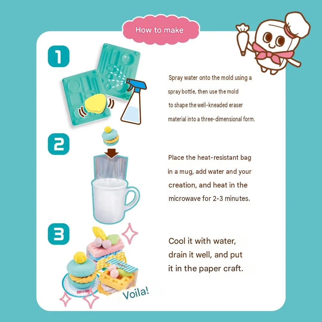 Kutsuwa Eraser Let's Make an Eraser - Cake
