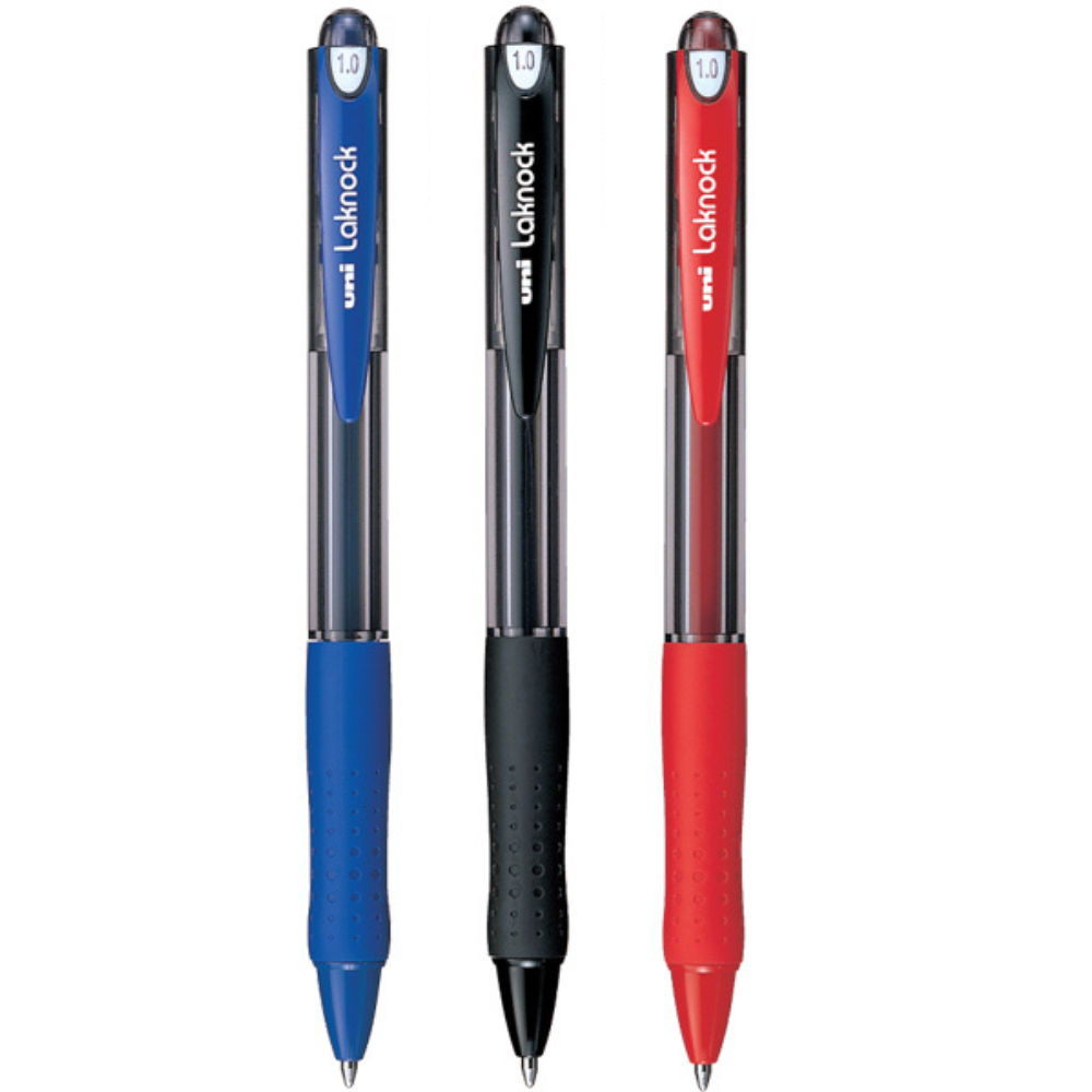 Uni Laknock Ballpoint Pens & Refills - 1.0 mm