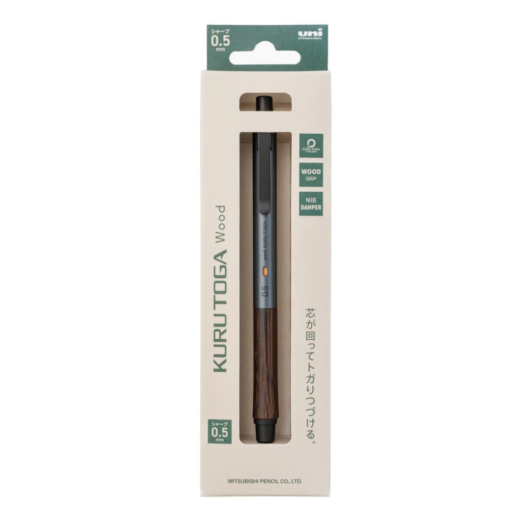 Uni Kuru Toga Wood Mechanical Pencil - 0.5 mm - Limited Edition