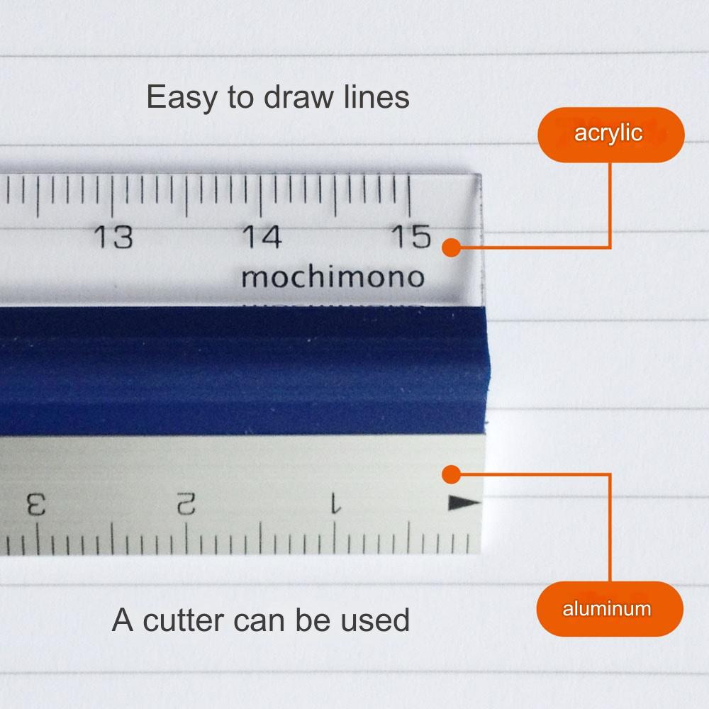 Plumnet Mochimono 15 Cms Ruler - Blue