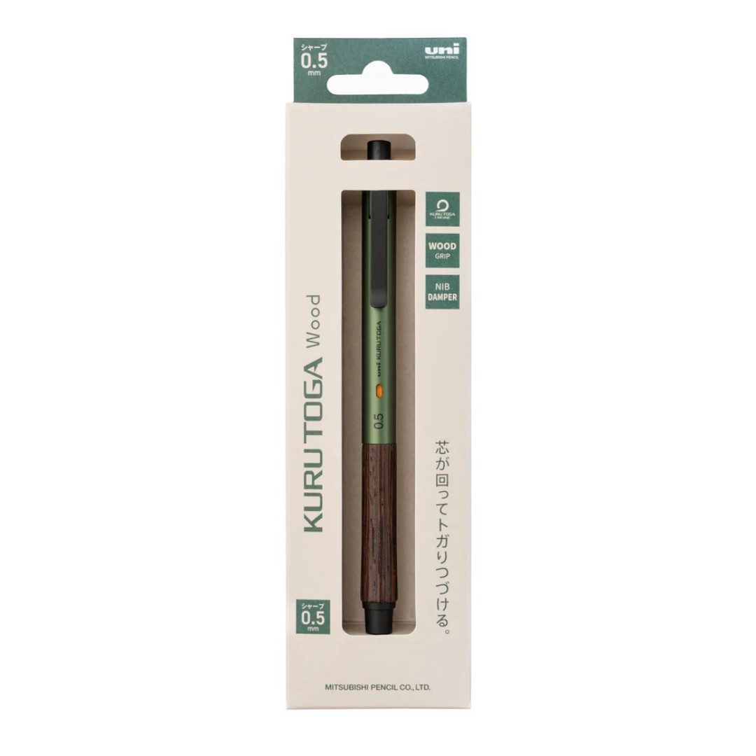Uni Kuru Toga Wood Mechanical Pencil - 0.5 mm - Limited Edition