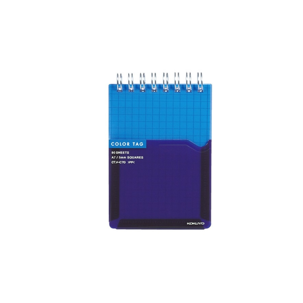 Kokuyo Twin Ring Memo Notepad Grid Lines - A7 - 90sheets