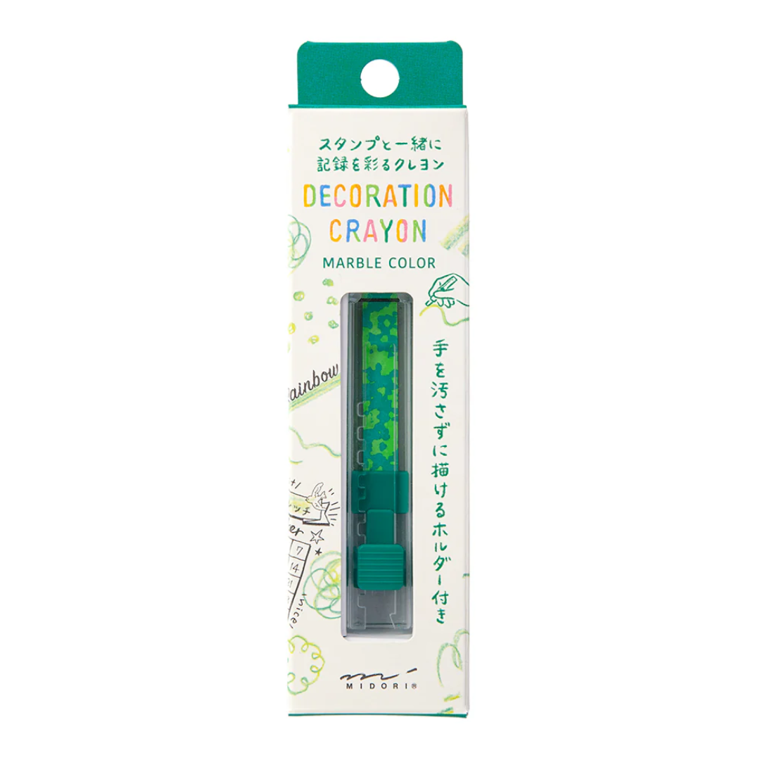 Midori Decoration Crayon Yellow-Green x Green