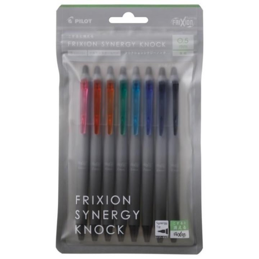Pilot FriXion Synergy Knock Gel Pen 8 Color Set - 0.5 mm