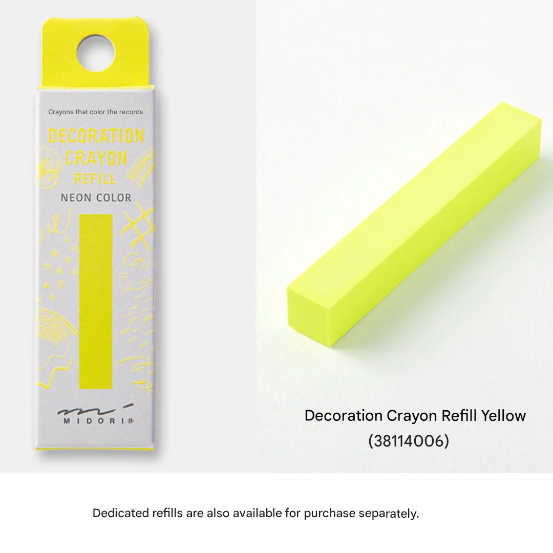 Midori Decoration Crayon Yellow