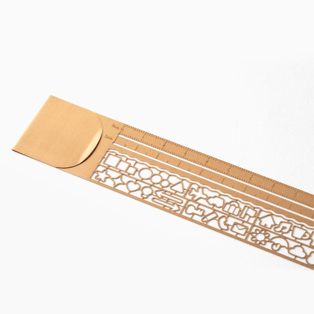 Midori Clip Ruler - Copper A