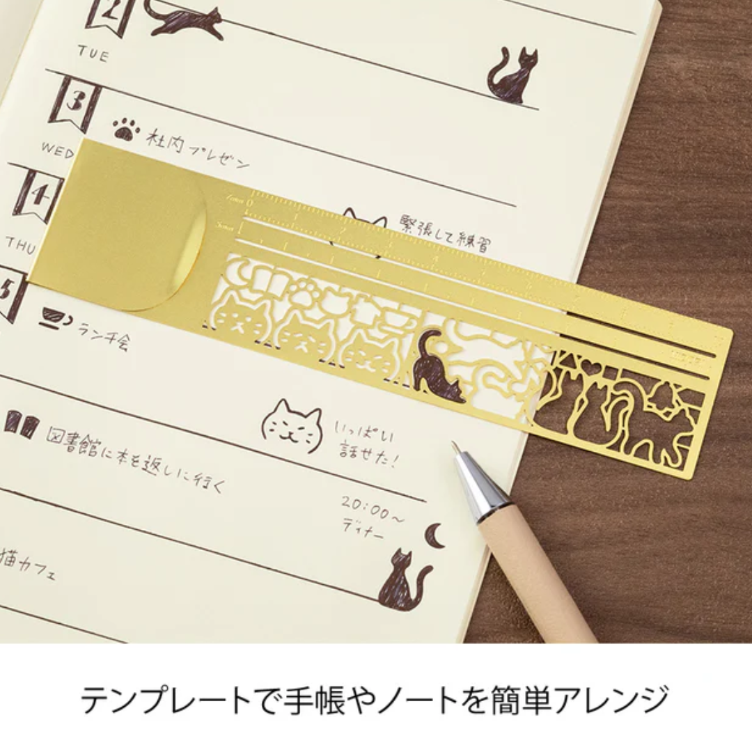 Midori Clip Ruler - Cat A