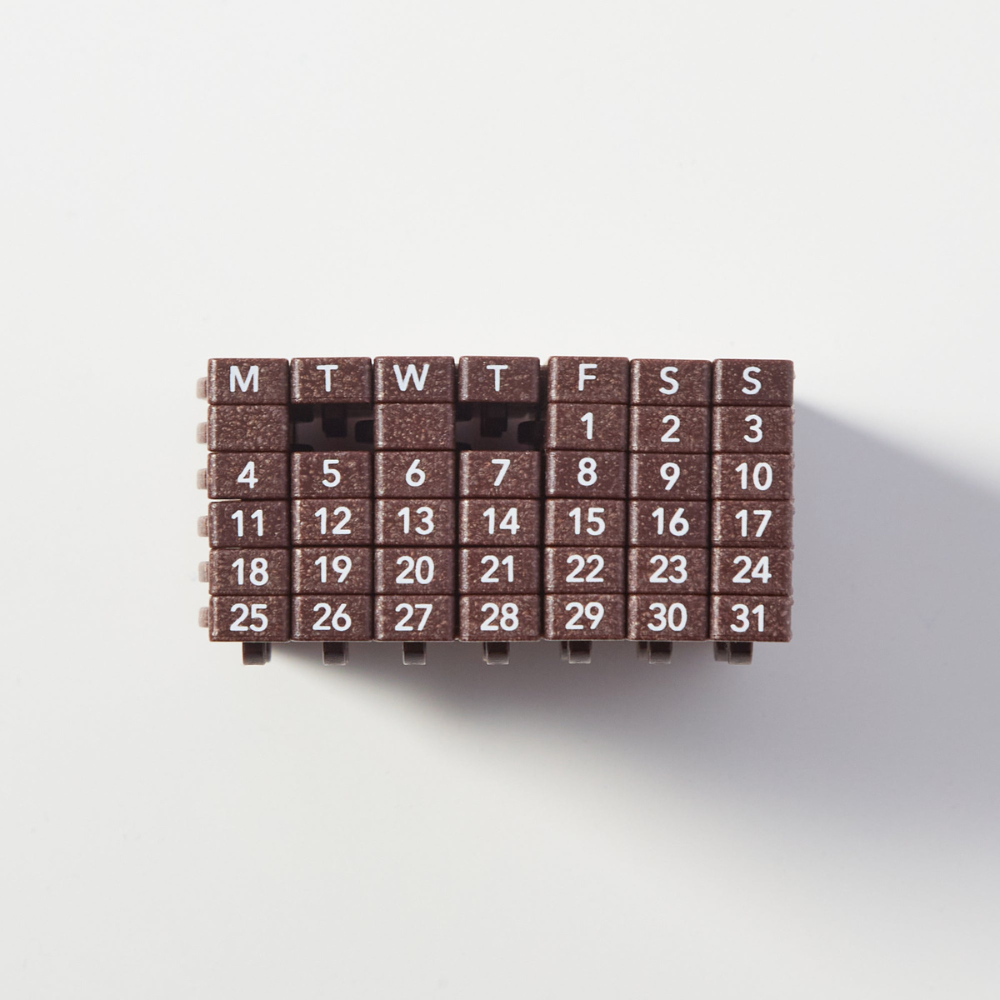 Shachihata Number Stamp - English Calendar Set