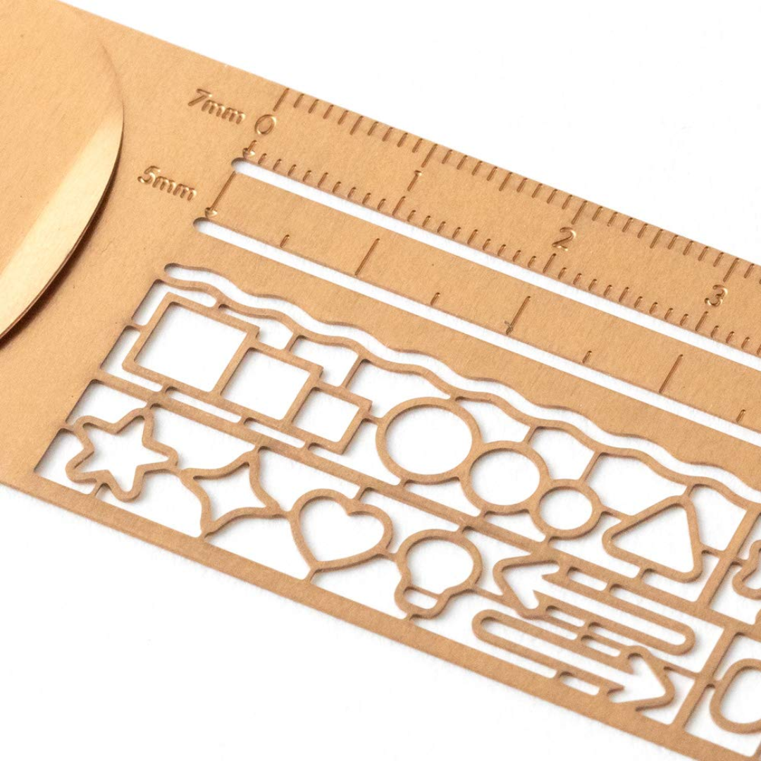 Midori Clip Ruler - Copper A