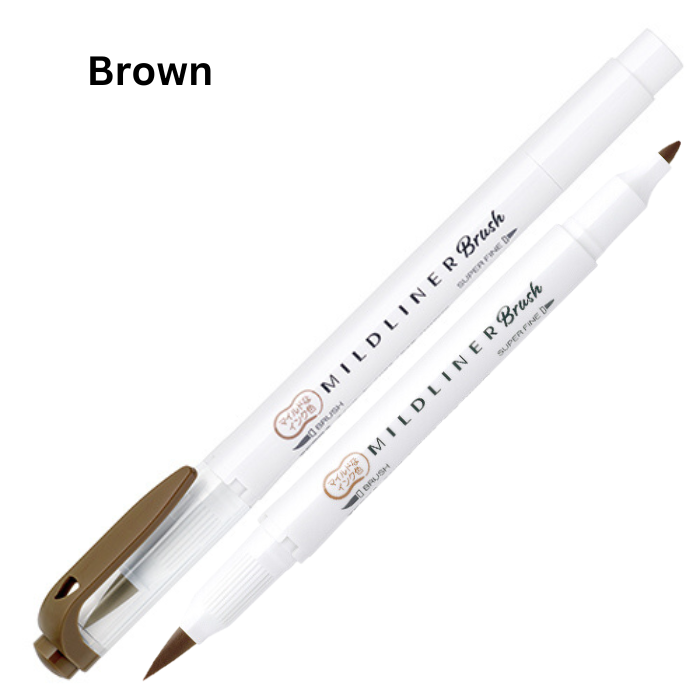 Zebra Mildliner Double-Sided Highlighter Brush - Brush / Extra Fine