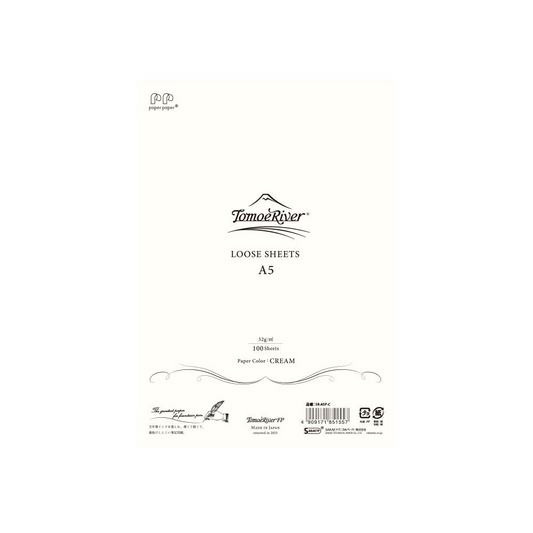 Tomoe River FP Paper 52 GSM Loose Sheets - A5 - Cream - 100 Sheets