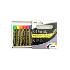 Pentel India Oil Pastel Fluorescent 6 Colour Set