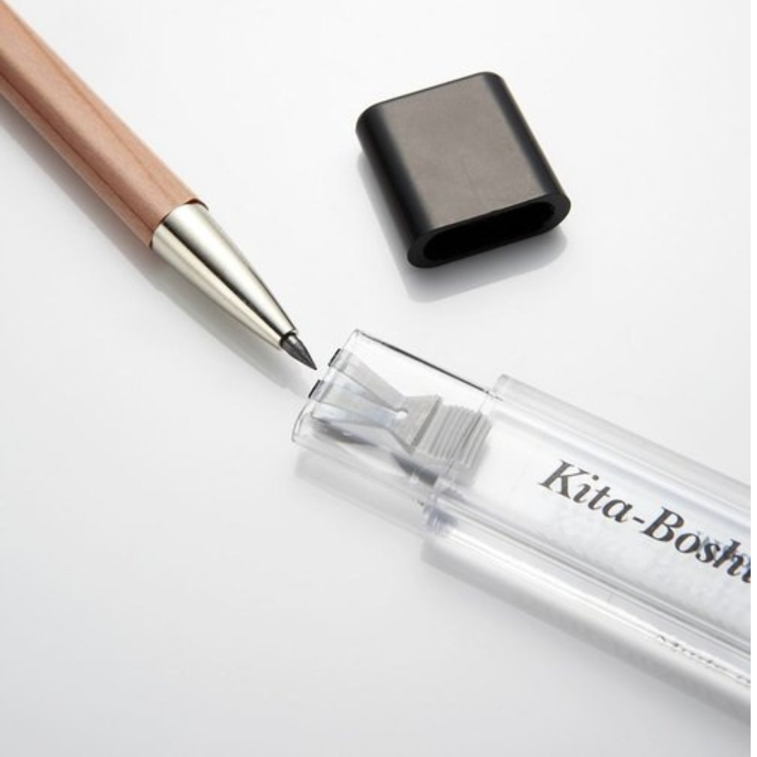 Kita-Boshi Mechanical Pencil Eraser Otona - 2 mm + 2 mm Pencil Lead Sharpener Set