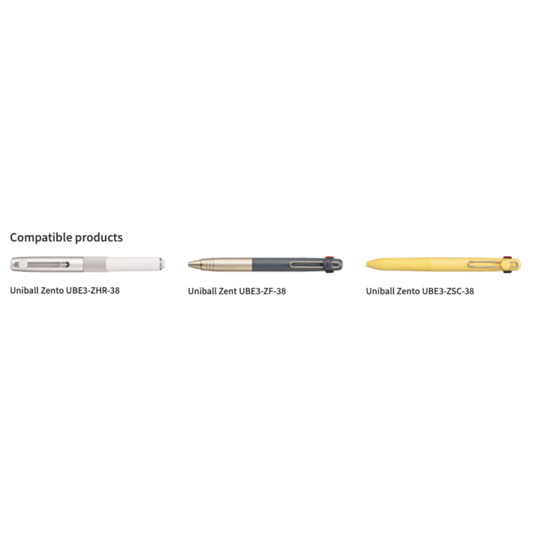 Uni Mitsubishi Zento Flow Model 3-Color Ballpoint Pen Refill - 0.38 mm