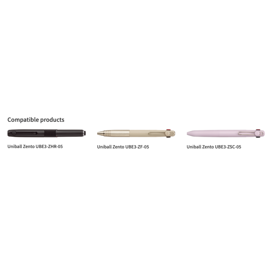 Uni Mitsubishi Zento Flow Model 3-Color Ballpoint Pen Refill - 0.5 mm