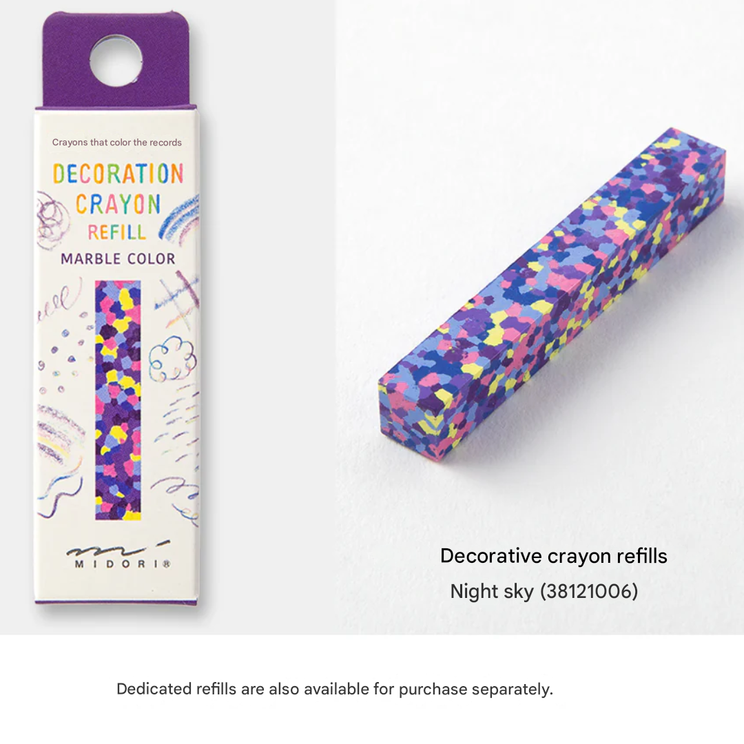 Midori Decoration Crayon Night Sky