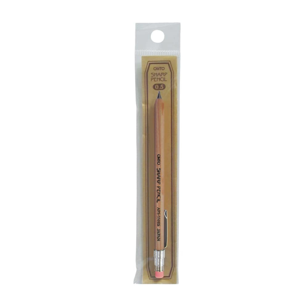 Ohto Mechanical Pencil Wooden Mini - 0.5 mm