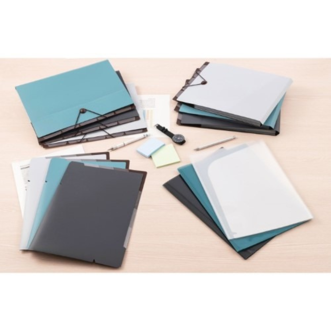 Nakabayashi File W Index Holder 4 Pockets A4