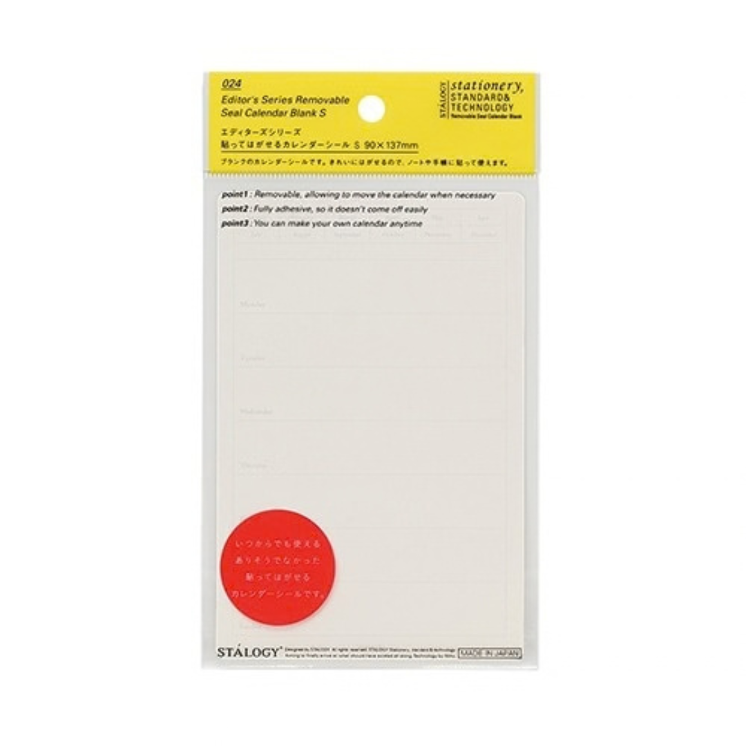 STALOGY Removable Calendar Stickers - Weekly Calendar