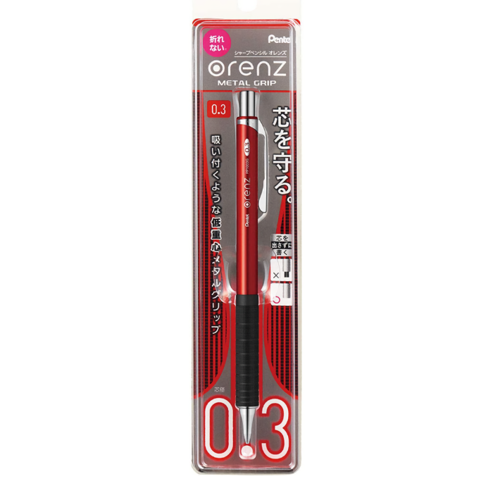 Pentel Orenz Mechanical Pencil - Metal Grip - 0.3 mm