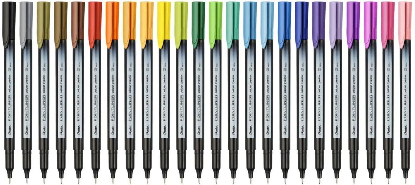 Pentel India PointLiner Color Dye Ink - 0.4 mm