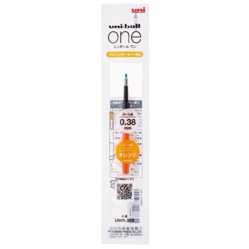 Uni-ball One Gel Orange Pen Refill - 0.38 & 0.5 mm