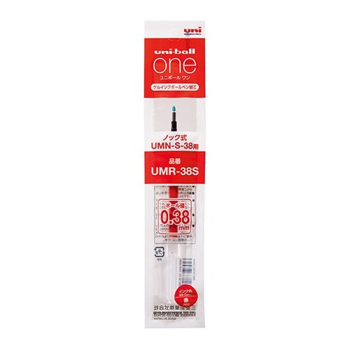 Uni-ball One Gel Red Pen Refill - 0.38 & 0.5 mm