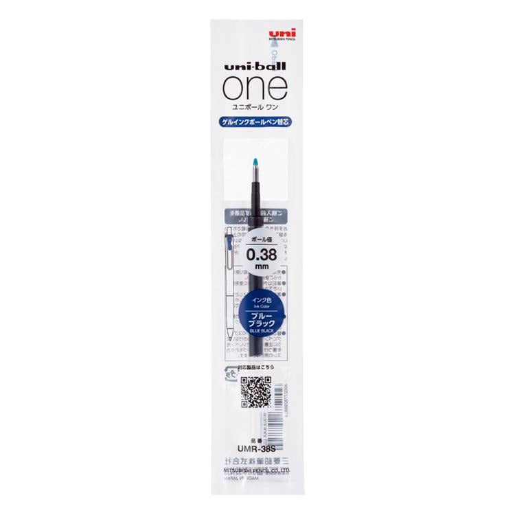 Uni-ball One Gel Blue Black Pen Refill - 0.38 & 0.5 mm