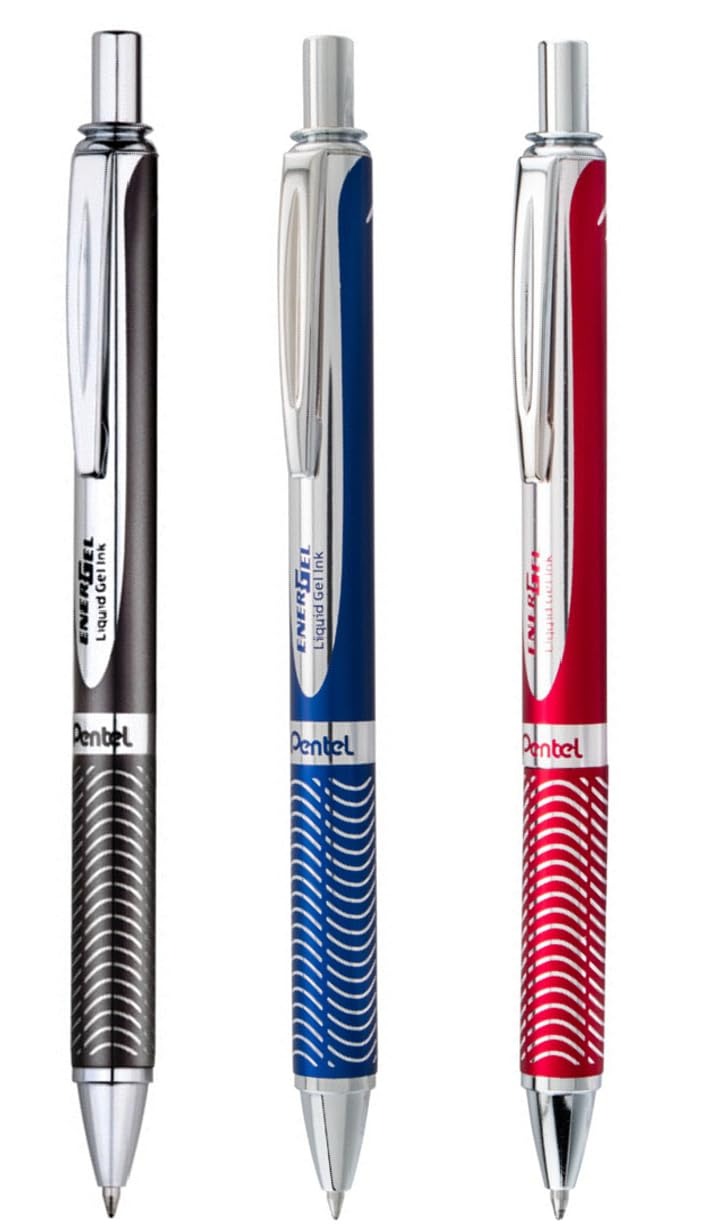 Pentel India EnerGel Metal Body Blue Ink - 0.7 mm