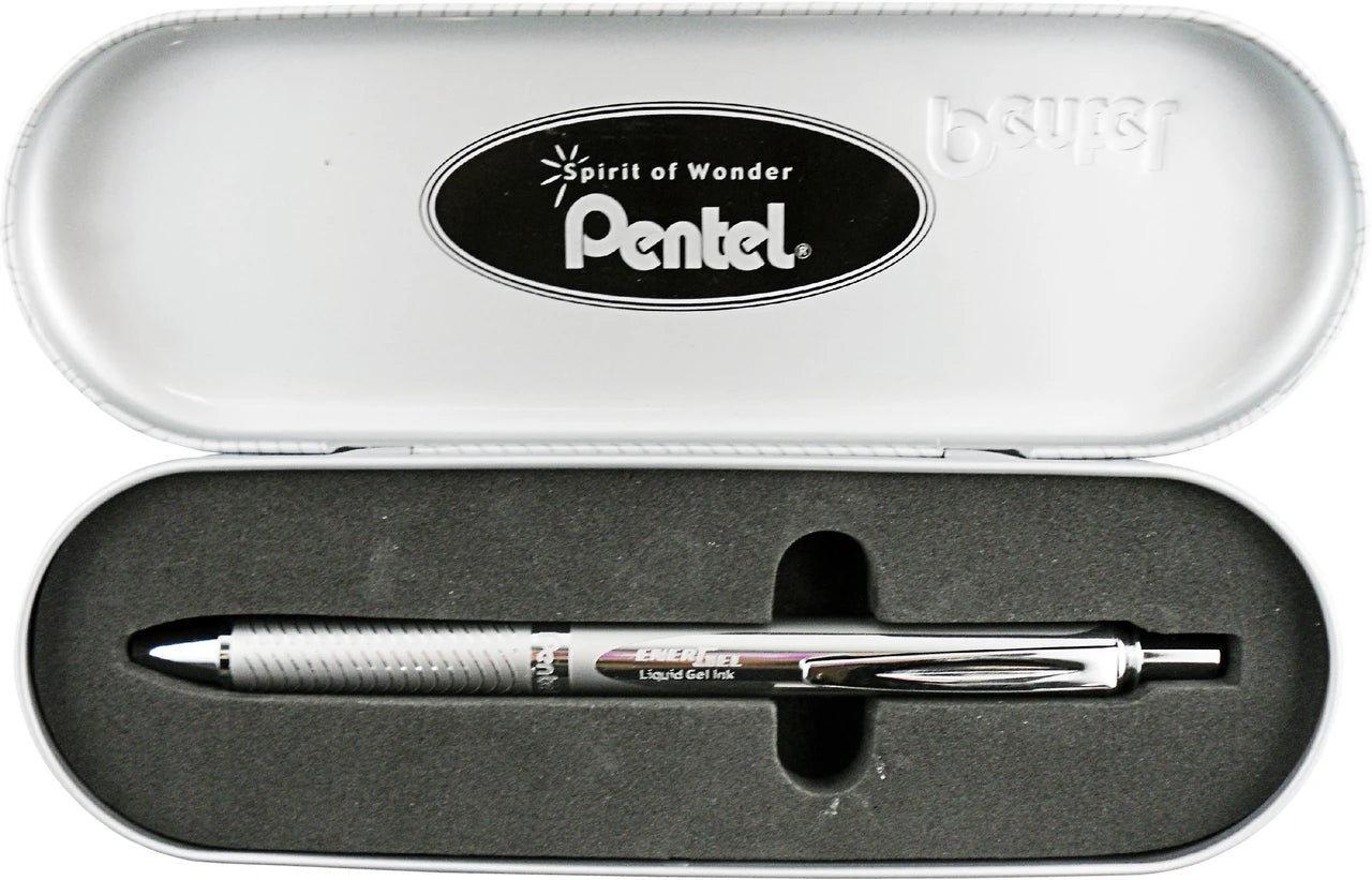 Pentel India EnerGel Metal Body Blue Ink - 0.7 mm