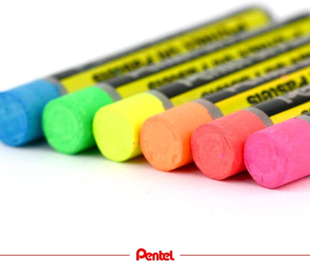 Pentel India Oil Pastel Fluo & Metal 12 Colour Set