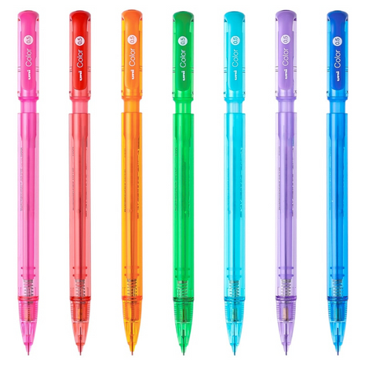 Uni Color Erasable Mechanical Pencil - 7 Color Set