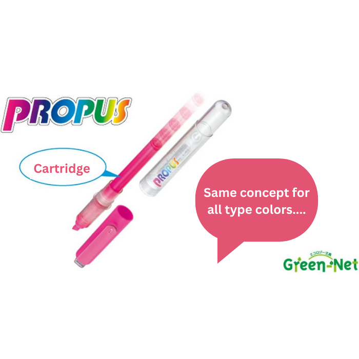 Uni Propus Catridge Highlighter Pen and Catridges