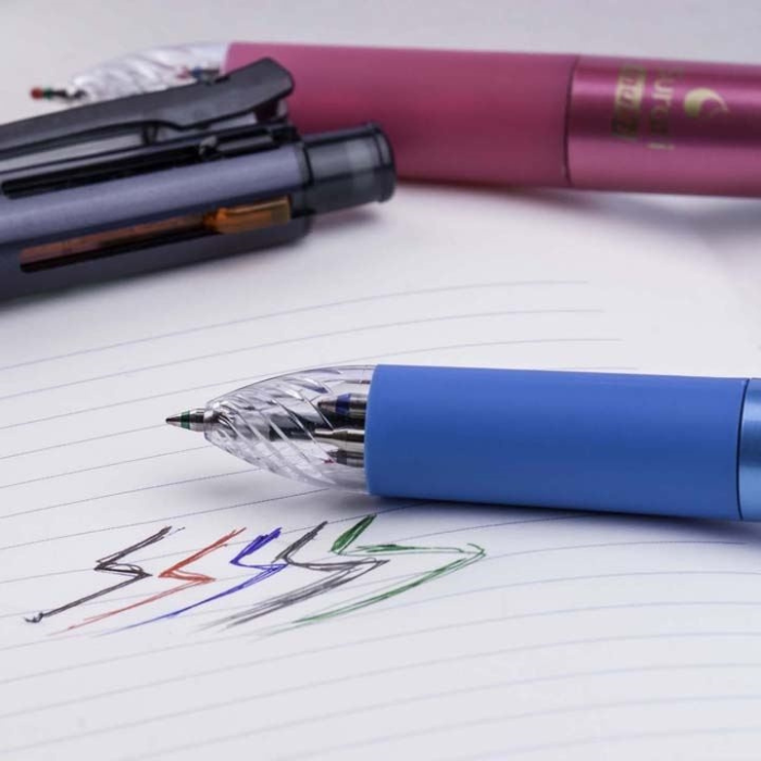 Zebra Multi-Function Pen, 4 Colors 0.4 mm + 1 mechanical pencil 0.5 mm