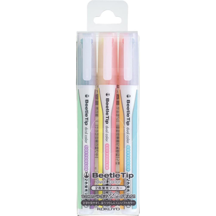 Kokuyo Beetle Tip Dual Soft Color Highlighter