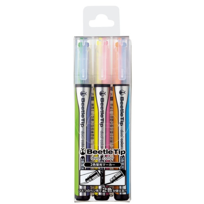 Kokuyo Beetle Tip Dual Soft Color Highlighter