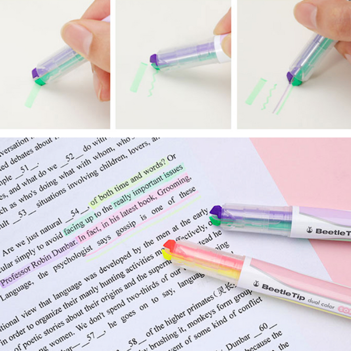 Kokuyo Beetle Tip Dual Soft Color Highlighter