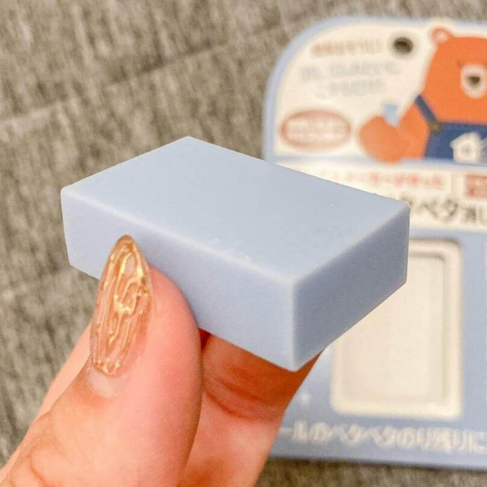 Eraser to remove sticky glue residue surfaces