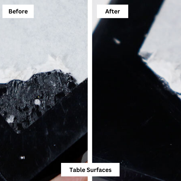 Eraser to remove sticky glue residue surfaces