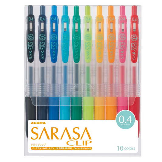 Zebra Sarasa Clip Gel Ink Ballpoint Pen - 0.4 mm