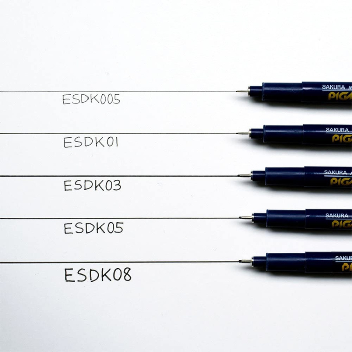 Sakura Pigma Micron Pen - ESDK - Black Sets
