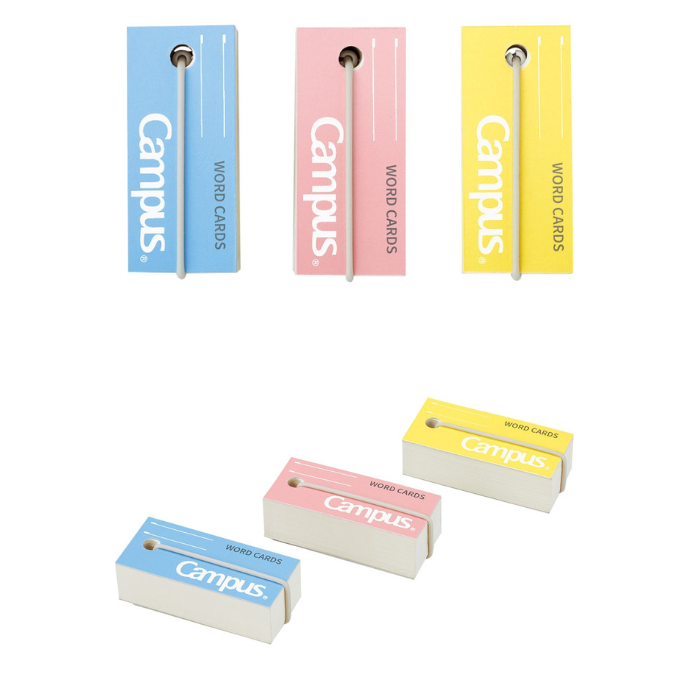 Kokuyo Campus Word Cards with Band - 3 cm x 6.8 cm