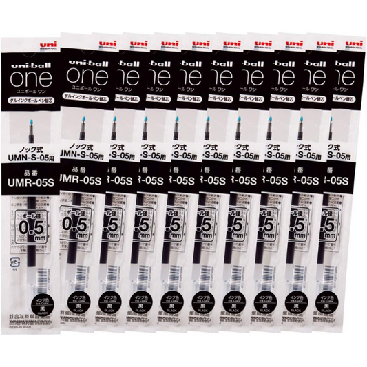 Uni-ball One Gel Black Pen Refill - 0.38 & 0.5 mm