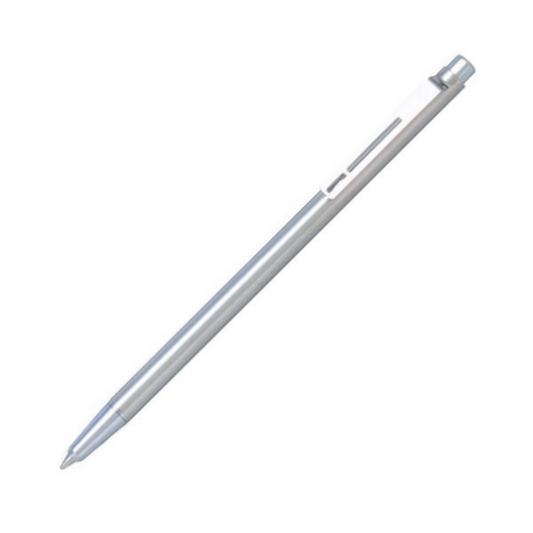 Pilot Birdie Stainless Steel Body Mini Ballpoint Pen - 0.7 mm - Black Ink