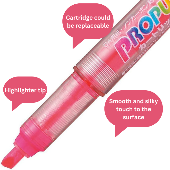 Uni Propus Catridge Highlighter Pen and Catridges