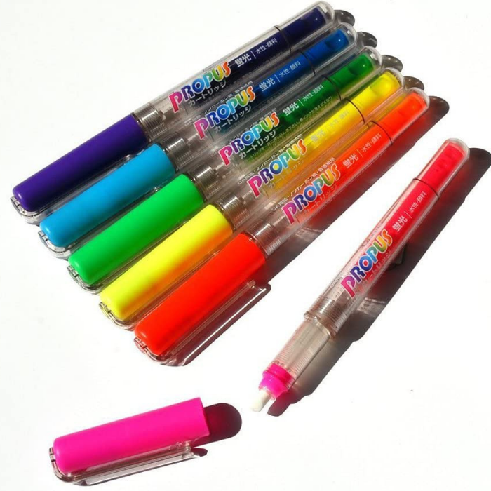 Uni Propus Catridge Highlighter Pen and Catridges