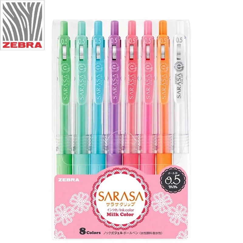 Zebra Sarasa Clip Gel Pen - 0.5 mm - Milk