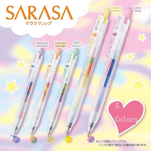 Zebra Sarasa Clip Marble Color Gel Pen - 0.5 mm